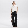 Women's Short Sleeve Collared Satin Scarf Woven Blouse - A New Day™ - 3 of 3