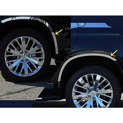 QAA WQ61190 Stainless Steel Wheel Well Accent Trim 1.375" Width That is Compatible with The Chevrolet Tahoe and Suburban 21-22