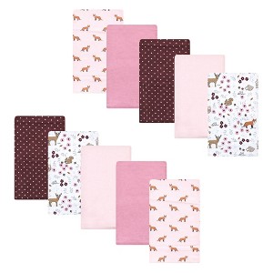 Luvable Friends Hudson Baby Flannel Burp Cloths 10pk - 1 of 2
