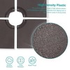 Sonkuki HDPE 200LBS Patio Offset Umbrella Base Filled With Sand or Water, Dark Brown - 4 of 4