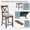 Sapphtopaz Dining Chairs Set of 4 Kitchen Chair with Padded Seat Height Chair with Backrest Dining Room Chairs for Kitchen, Bedroom - 3 of 4