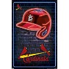 Trends International MLB St. Louis Cardinals - Neon Helmet 23 Unframed Wall Poster Prints - 4 of 4