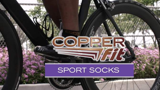 Copper Fit Ankle Socks Women's Black - 3pk 9-11, 2 of 5, play video