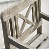 Solhome Stefanos Grey-washed Farmhouse Wood Patio Armchair - image 4 of 4