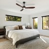 52" Ceiling Fan with Light, Solid Wood Blades, Remote Control, 6-Speed Reversible DC Motor for Bedroom, Dining, or Living Room - 3 of 4