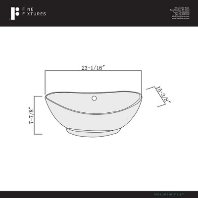 Modern White Ceramic Oval Vessel Bathroom Sink