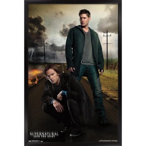 Trends International Supernatural - Dean And Sam Framed Wall Poster Prints - 1 of 4