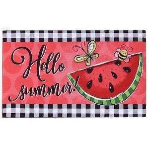 The Lakeside Collection Hello Summer Porch Decor - Watermelon Door Mat - 1 of 4