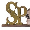 Transpac Wood 13.4 in. Multicolor Halloween Spooky Skull Decor - 2 of 4