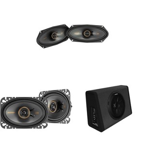 Kicker 11PT250 Truck Enclosure & Kicker 51KSC41004, 51KSC4604  KS-Series 4x10" & 4x6" Bundle - 1 of 4