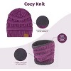 Women Winter Beanie Hat, Infinity Scarf, and Screen Friendly Gloves Set, Cold Weather Snow Gear for Adults - 4 of 4
