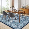Boho Area Rug, Modern Geometric Rug Vintage Medallion Washable Low-Pile Carpet for Living Room, Bedroom (Stain Resistant, Non-Slip) - 3 of 4