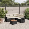 vidaXL Garden Sofa Set Black PE rattan Large Modular Garden Sofa Set - 2 of 4