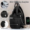 Mommy-Daddy Waterproof Diaper Bag Backpack (25L) - Black - 4 of 4