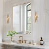 LNC Fataingyism 1-Lights 6.3"W Luxury and Glas Linear Wall  Lights, Polished and Clear Glass - 4 of 4