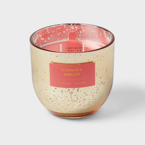 2-wick 13oz Mercury Glass Candle Luminous Apricot Pink - Threshold™ : Target