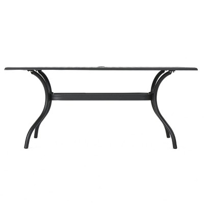 Taylor Black Sand Cast Aluminum Rectangle Dining Table