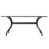 Christopher Knight Home Cayman Outdoor Cast Aluminum Dining Table with Umbrella Hole, Antique Matte Black - 2 of 4