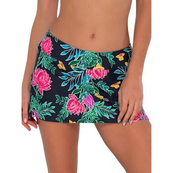 Sunsets Women's Printed Fold-over High-waist Bikini Bottom - 33p M Twilight  Blooms : Target