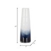 Glass Vase Decorative Coastal Style Modern Handcrafted Sleek Glass Accent Piece for Contemporary Décor - 15" Blue - 4 of 4
