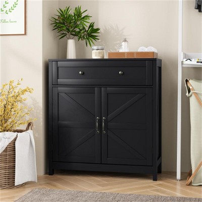 SKRAN  Modern Farmhouse Storage Cabinets with Adjustable Shelves,Multipurpose Freestanding Cabinets for Living Room,Kitchen, Entryway