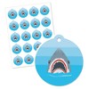 Big Dot of Happiness Shark Zone - Jawsome Party or Birthday Party Favor Gift Tags (Set of 20) - 2 of 4