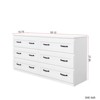 SKRAN Modern Side cabinet with 6 drawers , Wood Chest of Drawers with Metal Handle, Storage Organizer for Living Room , Bedroom or Hallway - 3 of 4