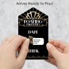 Big Dot of Happiness Roaring 20's - 1920s Art Deco Jazz Party Game Pickle Cards - Dare, Drink, Think Pull Tabs - Set of 12 - 2 of 4