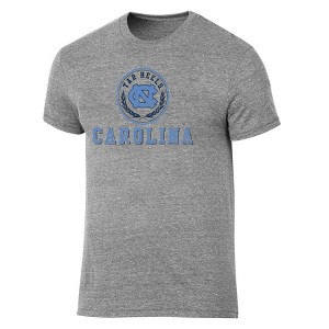 NCAA North Carolina Tar Heels Men's Gray Tri-Blend T-Shirt - 1 of 3