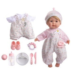 JC Toys Berenguer Boutique 15" Soft Body Baby Doll Gift Set with Window Box Brown Hair - 1 of 4