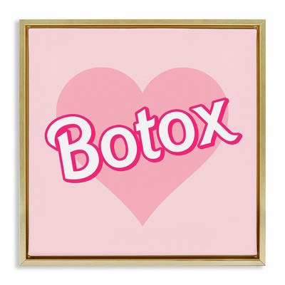 Stupell Industries Pink Heart Botox, 18" x 18"