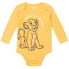 Disney Classics Princess Lion King Pumbaa Princess Ariel Timon Baby Girls 5 Pack Bodysuits Newborn to Infant - 3 of 4