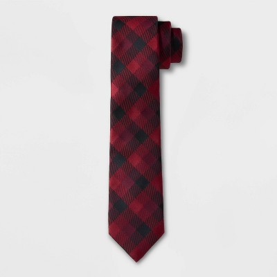 Men's Checkered Tie - Goodfellow & Co™ Red