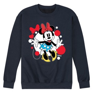 Men's - Disney - Minnie Mouse Classic Dots Graphic Fleece Sweatshirt - 1 of 4