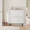 Shoe Cabinet with 2 Flip Drawers, Wooden Shoe Organizer with Adjustable Shelf, Shoe Storage for Entryway, Hidden Shoe - 4 of 4