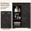 Farmhouse Storage Cabinet with Drawers and Sliding Door for Bathroom, Kitchen, Living Room - 3 of 4