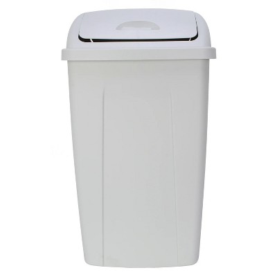 LunaLulinlk Gray 13 Gallon Kitchen Trash Can, Plastic Twist Top Kitchen Trash Can