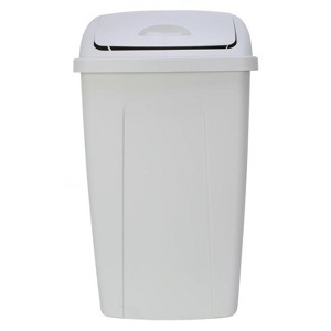 LunaLulinlk Gray 13 Gallon Kitchen Trash Can, Plastic Twist Top Kitchen Trash Can - 1 of 4