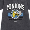 - Despicable Me Minions - Make Yourself Heard Graphic Short Sleeve Fleece Dress - 2 of 3
