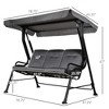 PAGED Porch Swing with Stand Outdoor Swing with Canopy, Pivot Storage Table, 2 Cup Holders, Cushions for Backyard, Porch, Garden - 4 of 4