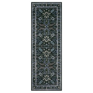 Modern Farmhouse Floral Print Area Rug for Living Room Bedroom, Modern Washable Non Slip Large Dining Room Carpet for Nursery Office Guest Room - 1 of 4