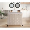 AZL1 Life Concept Utility Storage Bins Multi-Purpose Laundry Hamper for Home Organization and Storage Solutions, Beige, 27.6"*13.4"*26.4" - 2 of 4