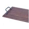 A&B Home Wooden Tray with Metal Handles (13.8X3.2X24") - image 2 of 3