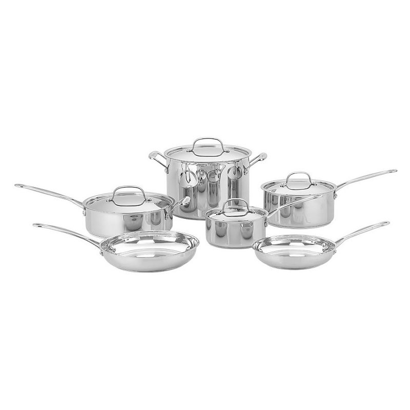 Cuisinart Chef&#39;s Classic 10pc Stainless Steel Cookware Set - 77-10, 3 of 6