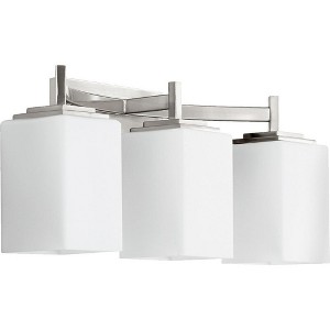 Quorum Lighting Delta 3-Light Satin Nickel Vanity Fixture - 1 of 1