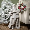 31.5"H Sullivans Large Frosted Santa Figure  Christmas Decor  Gray - 3 of 4