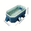 Racxily Foldable PVC Pool for Adults & Kids, Portable Outdoor Swimming Pool for Summer Backyard, Patio, Garden - 2 of 4