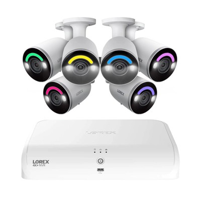Lorex 4K 16-Camera Capable 2TB NVR System with 6 IP Wired Cameras