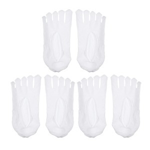 Unique Bargains Invisible Five Fingers Socks Hook Silk Five Toe Socks Mesh Breathable Soft Fashion No Show Socks for Women 3 Pairs - 1 of 4