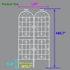 Maggift Patio Decorative Screens, Elegant Vine Pattern Yard Fencing, Pet-Safe Decorative Fence for Yard, Patio, White, 40"*19.7"*86.7" - 3 of 4